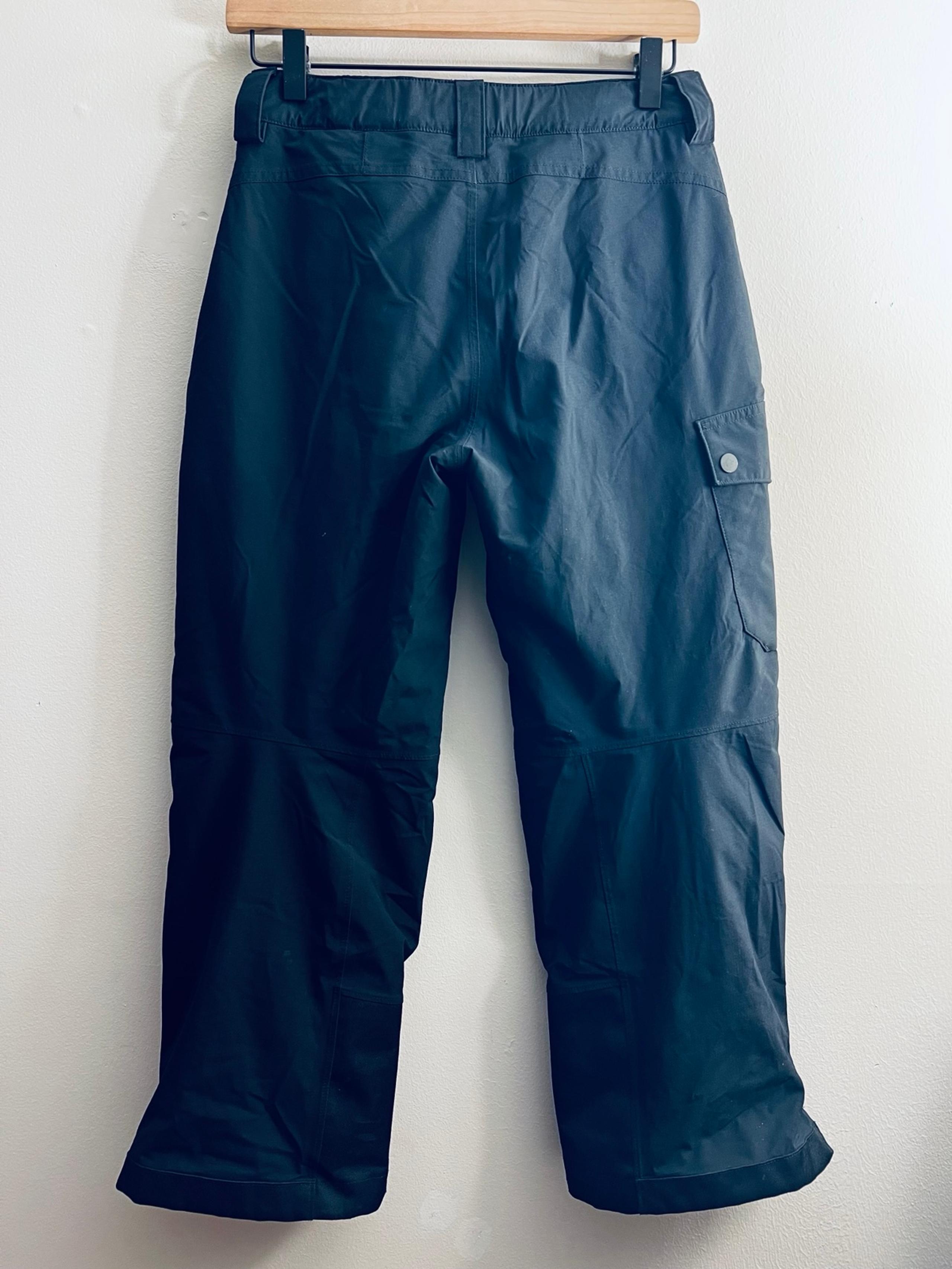 REI boys Ski Timber Mountain Pants black fleece lined adjustable waist M 10-12