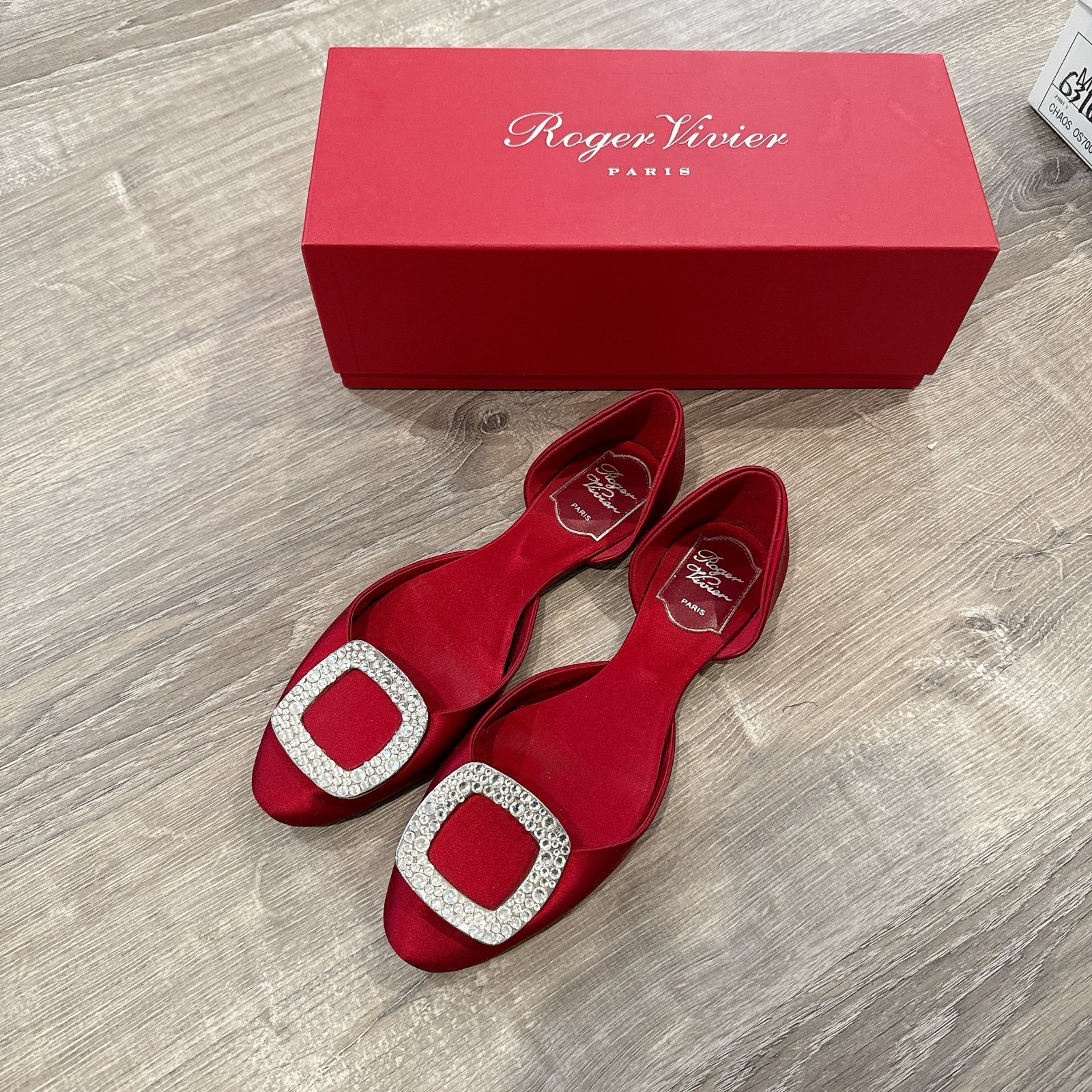 Roger Vivier red flats women shoes
