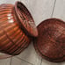 Vintage Chinese bamboo lunch Basket