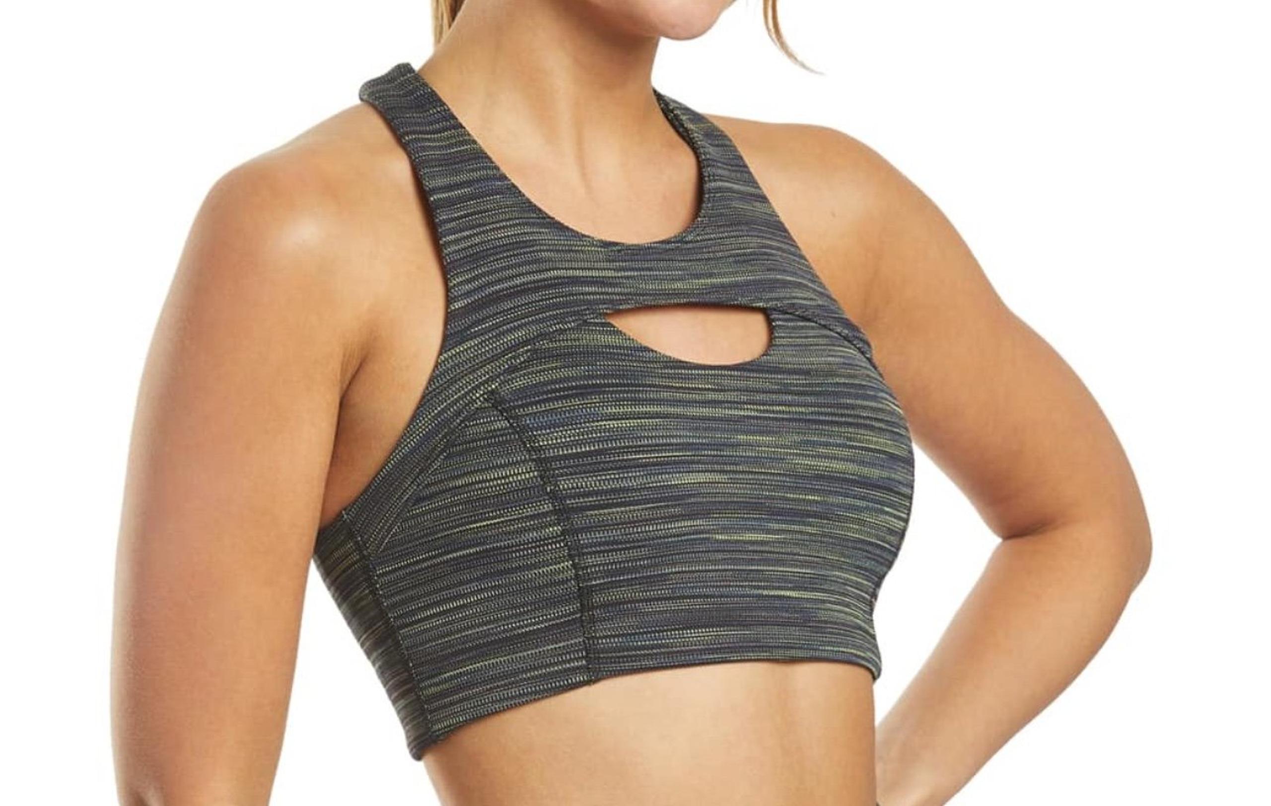 Free People Movement Sports Bra Women Small Strut Cross Back‎ Black Combo NEW 79