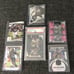 David Montgomery Football Card Lot Featuring 2022 mosaic Genesis PSA 9 w/5 more