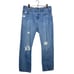 Levi's 501 Cropped Jean High Rise Button Fly Distressed Destroyed 29x26 Size 29