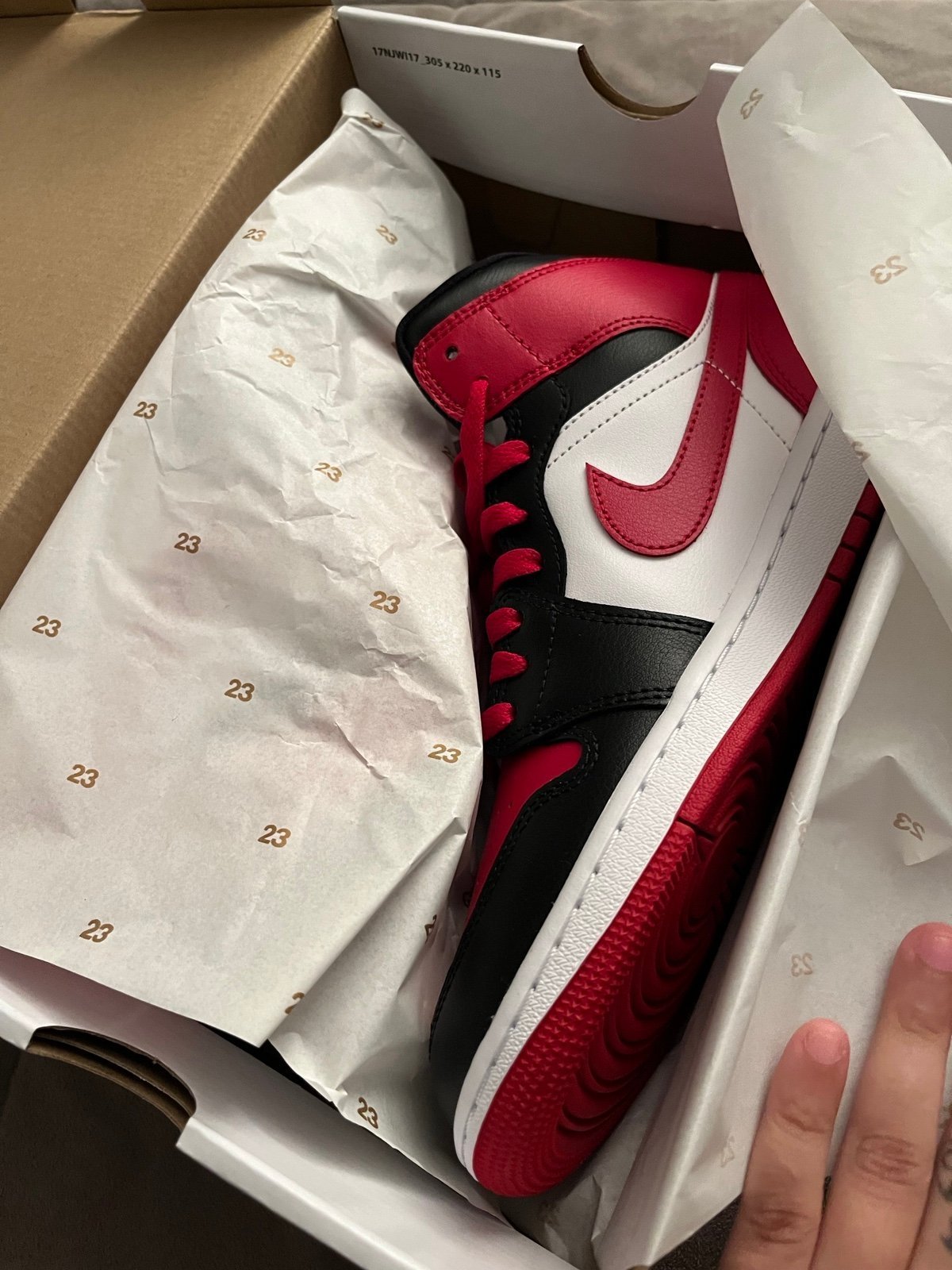 Jordan 1 black and red