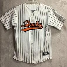 Long Island Ducks OT Sports Baseball Sewn Jersey Size Youth Large