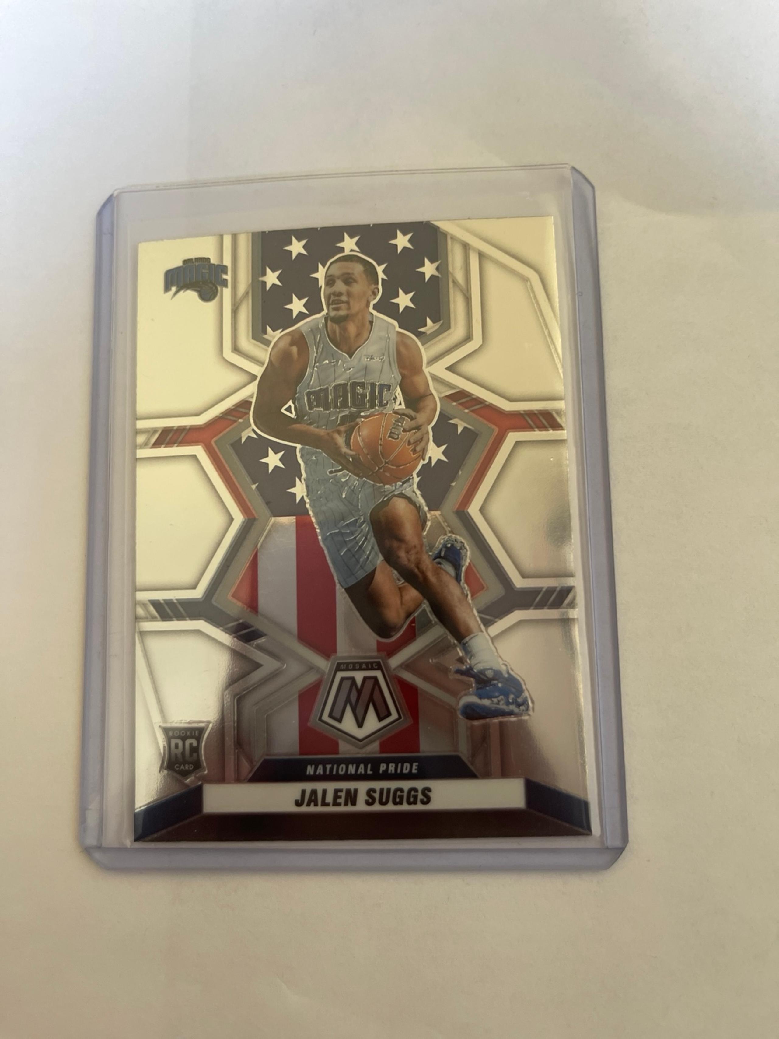 2021-22 Panini Mosaic Jalen Suggs National Pride Rookie RC #256 Orlando Magic