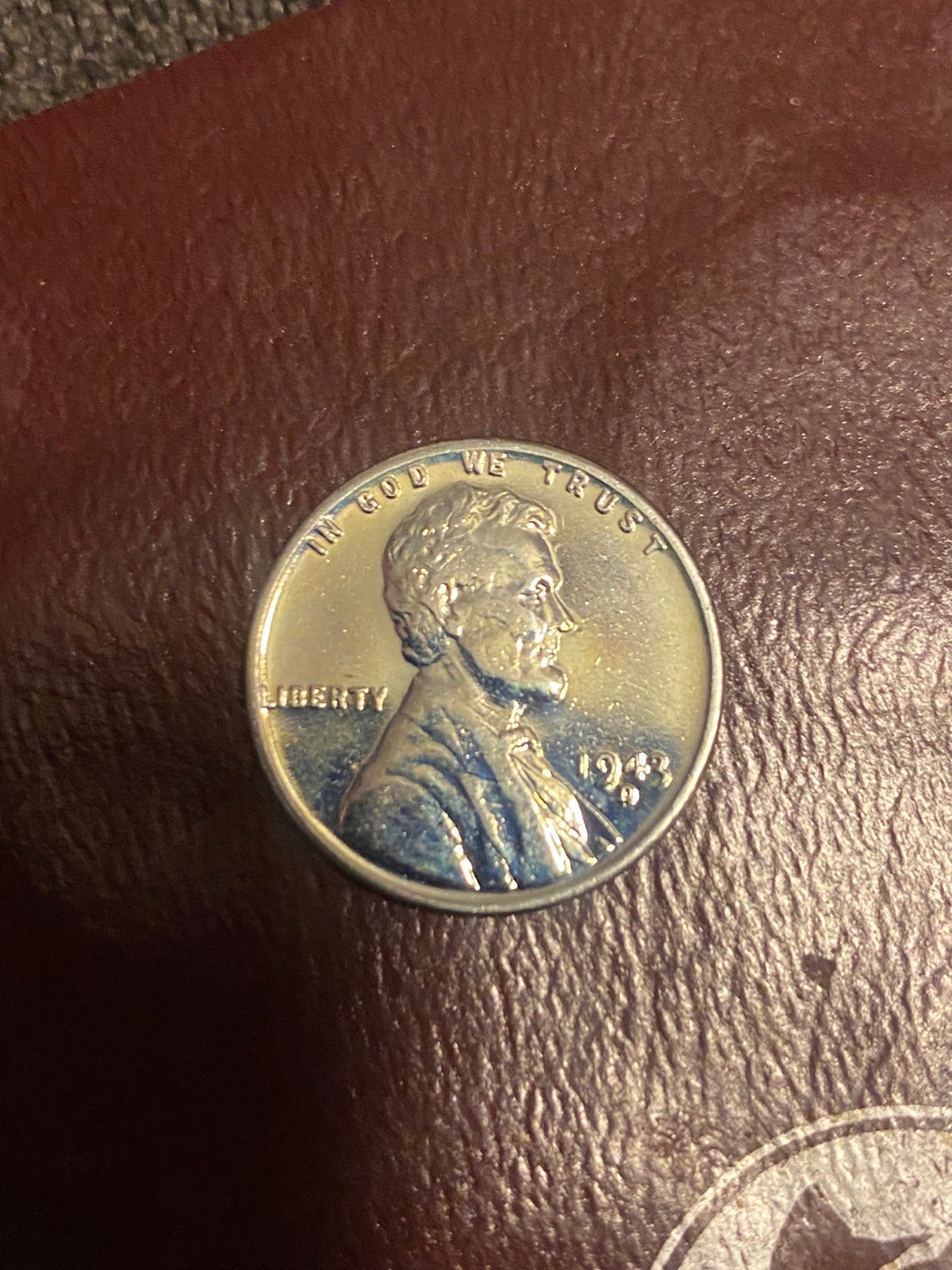 RARE!! UNCIRCULATED 1943 steel wheat penny