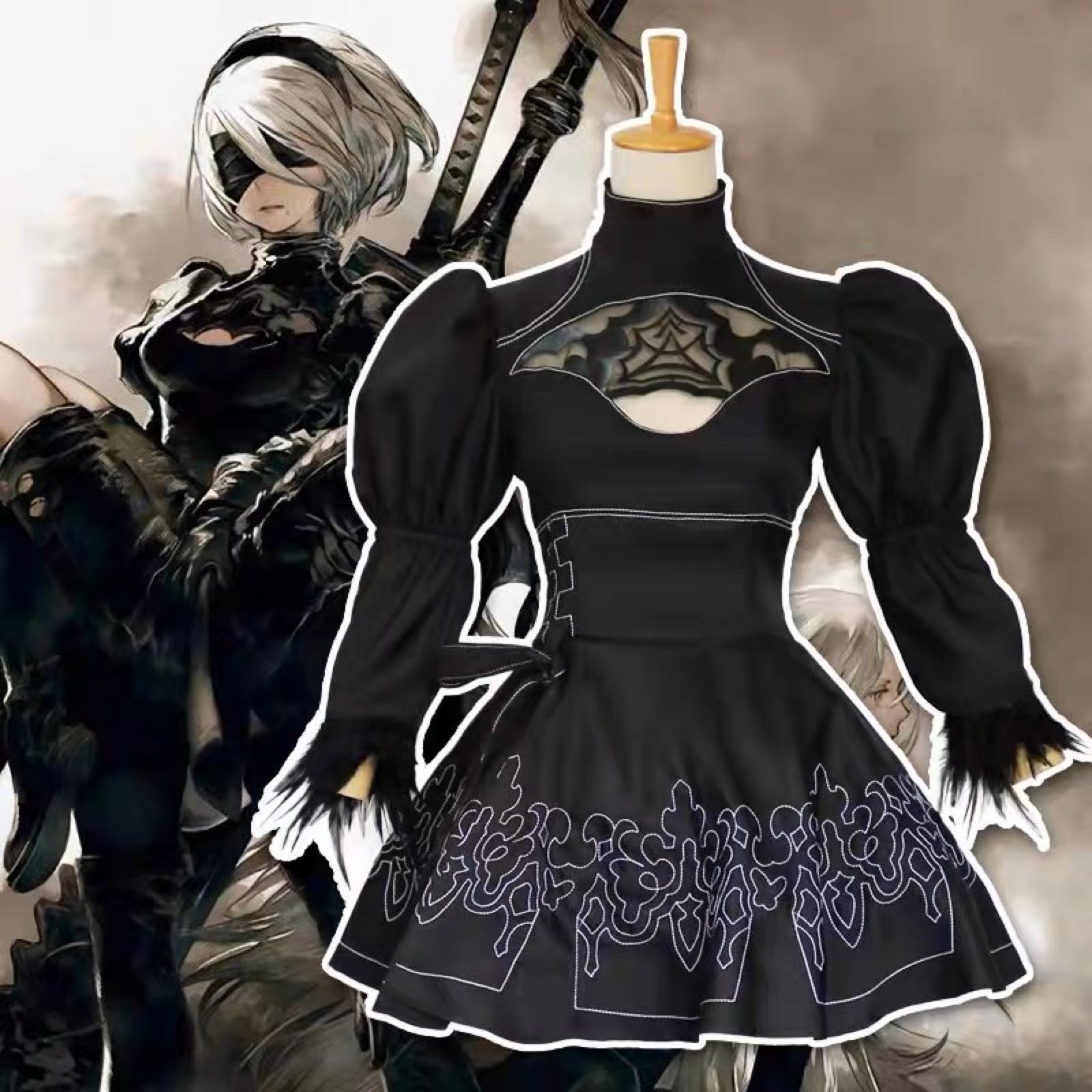 NieR：Automata 2b cosplay costume Halloween Costume CosplayOutfit Suit