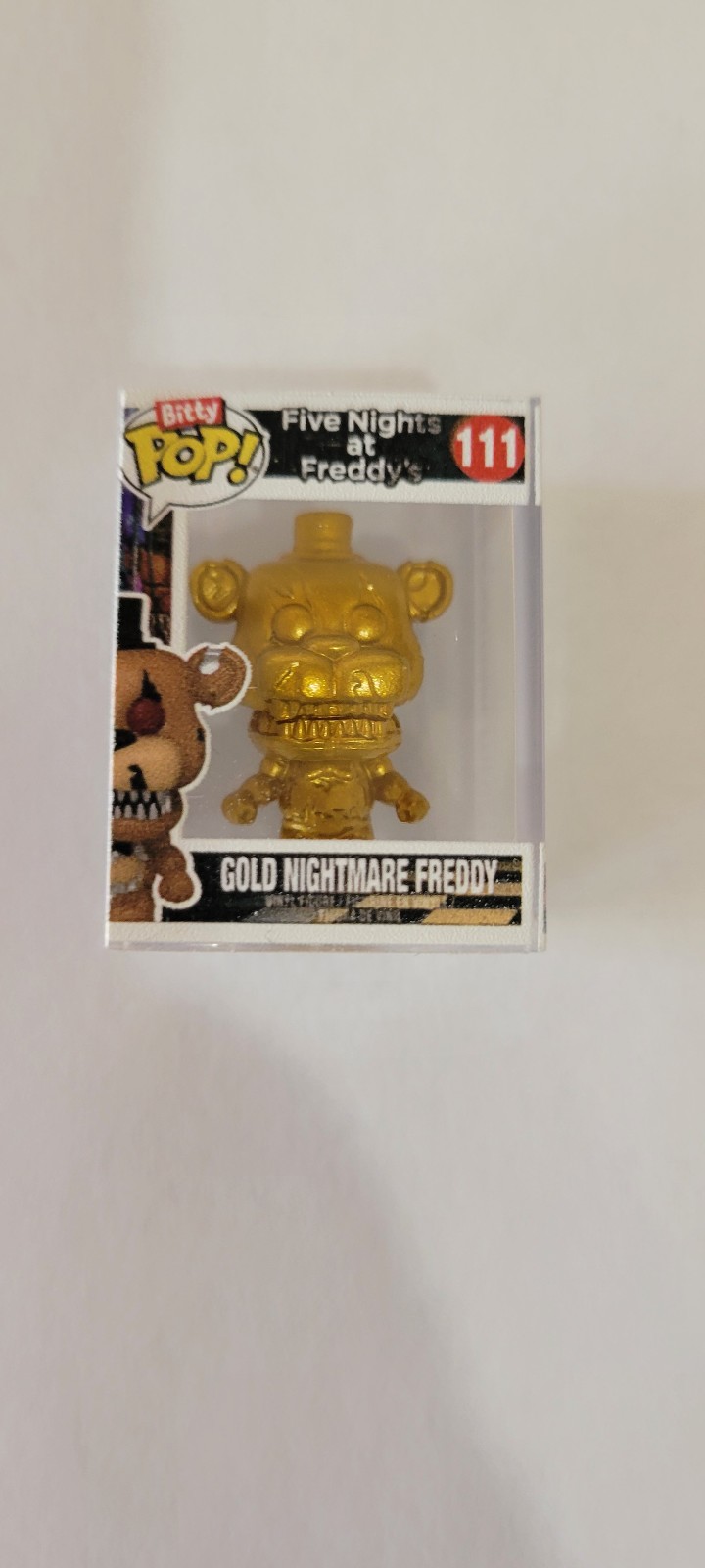 Rare Freddy Funko Pop Gold Nightmare Freddy