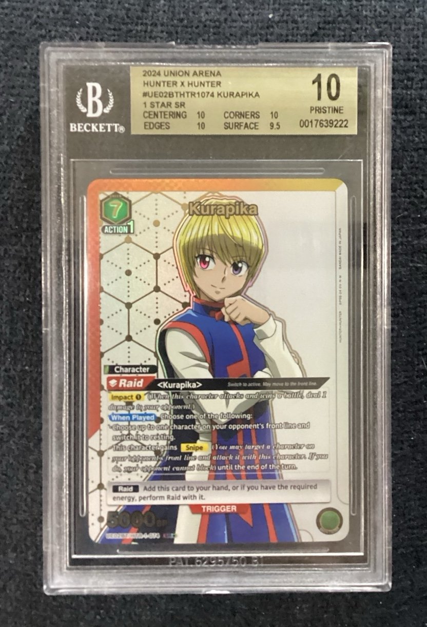 BECKETT 10 Union Arena English 2024 Hunter x Hunter 1 STAR Kurapika #074