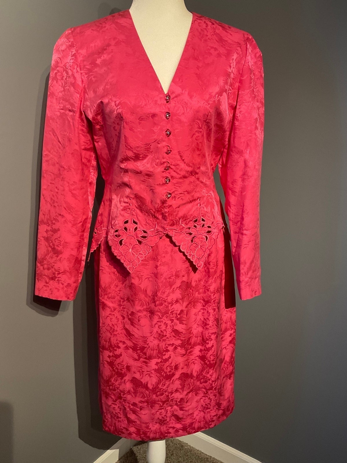 Vintage anne crimmins umi collection 3 piece outfit size 10 100% silk