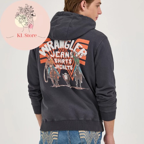NWT Wrangler x Whataburger Men's Hoodie Clr: Faded Black Sz: XXL WR80