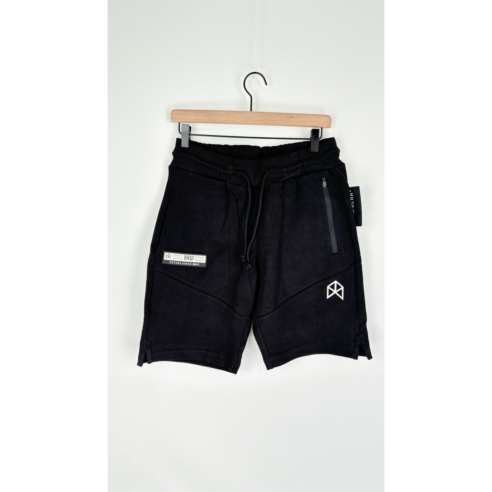 Rawgear Cotton Athletic Shorts Drawstring Waistband Mens Size Medium Black New