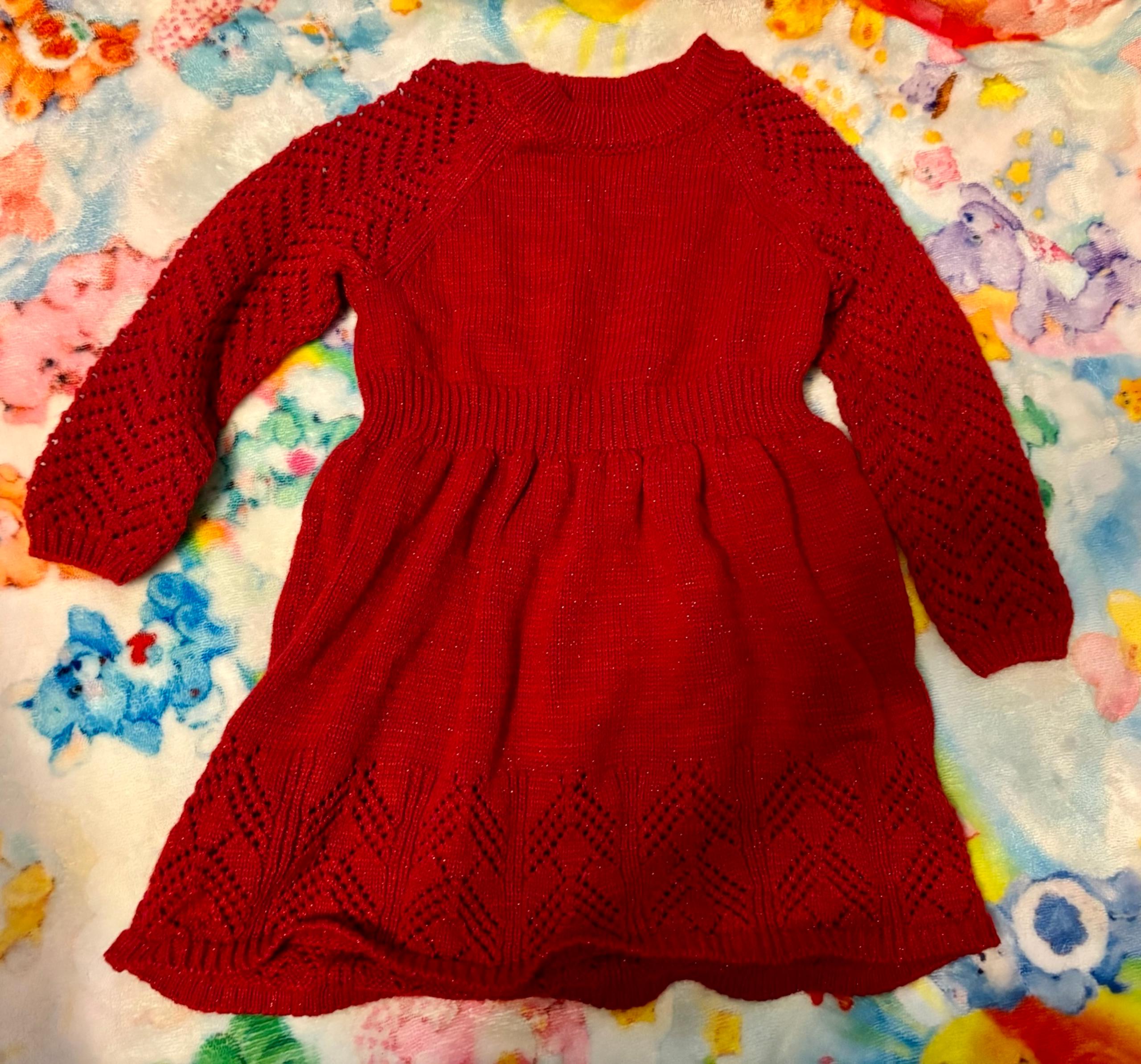 Cat & Jack Christmas toddler girl sweater dress