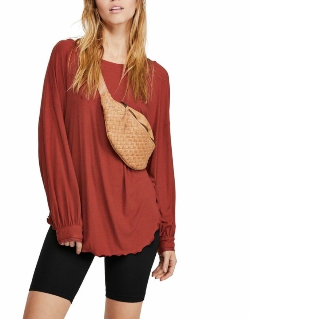 Free People Shimmy Shake Cowboy Tunic Top Large