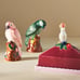Anthropologie Loro Salt And Pepper Shaker Set Bird Parrots Green Peach
