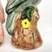 Anthropologie Loro Salt And Pepper Shaker Set Bird Parrots Green Peach