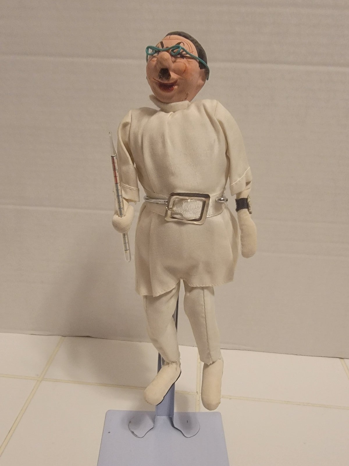 Vintage Mario 1950s Cloth Doll Dr Doctor Diagnostition Japan Klumpe Roldan Style