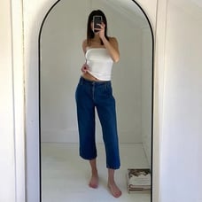 No Excuses Vintage 90s Straight Leg Capri Jeans Size 11/12