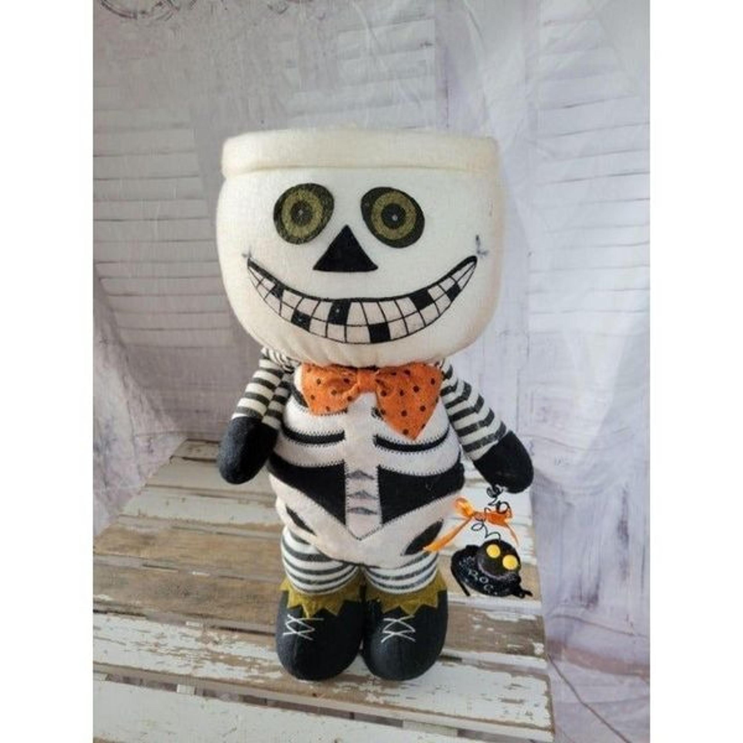 Shabby chic skeleton basket unique large