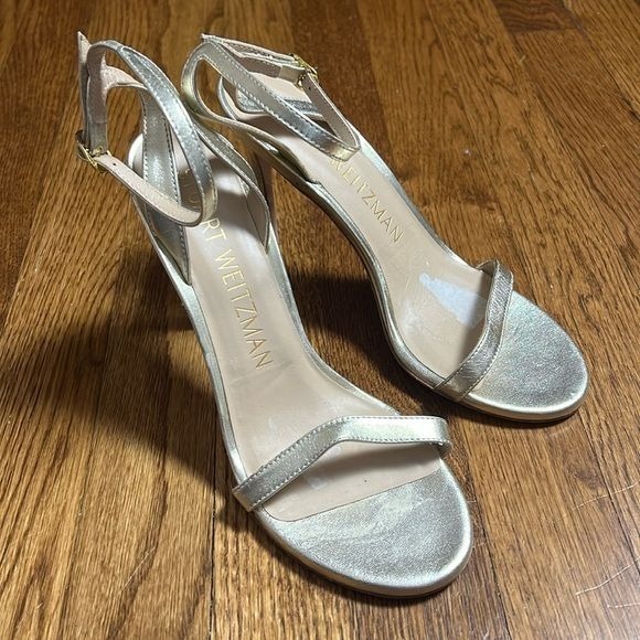 Stuart Weitzman Metallic Heels Size 7.5
