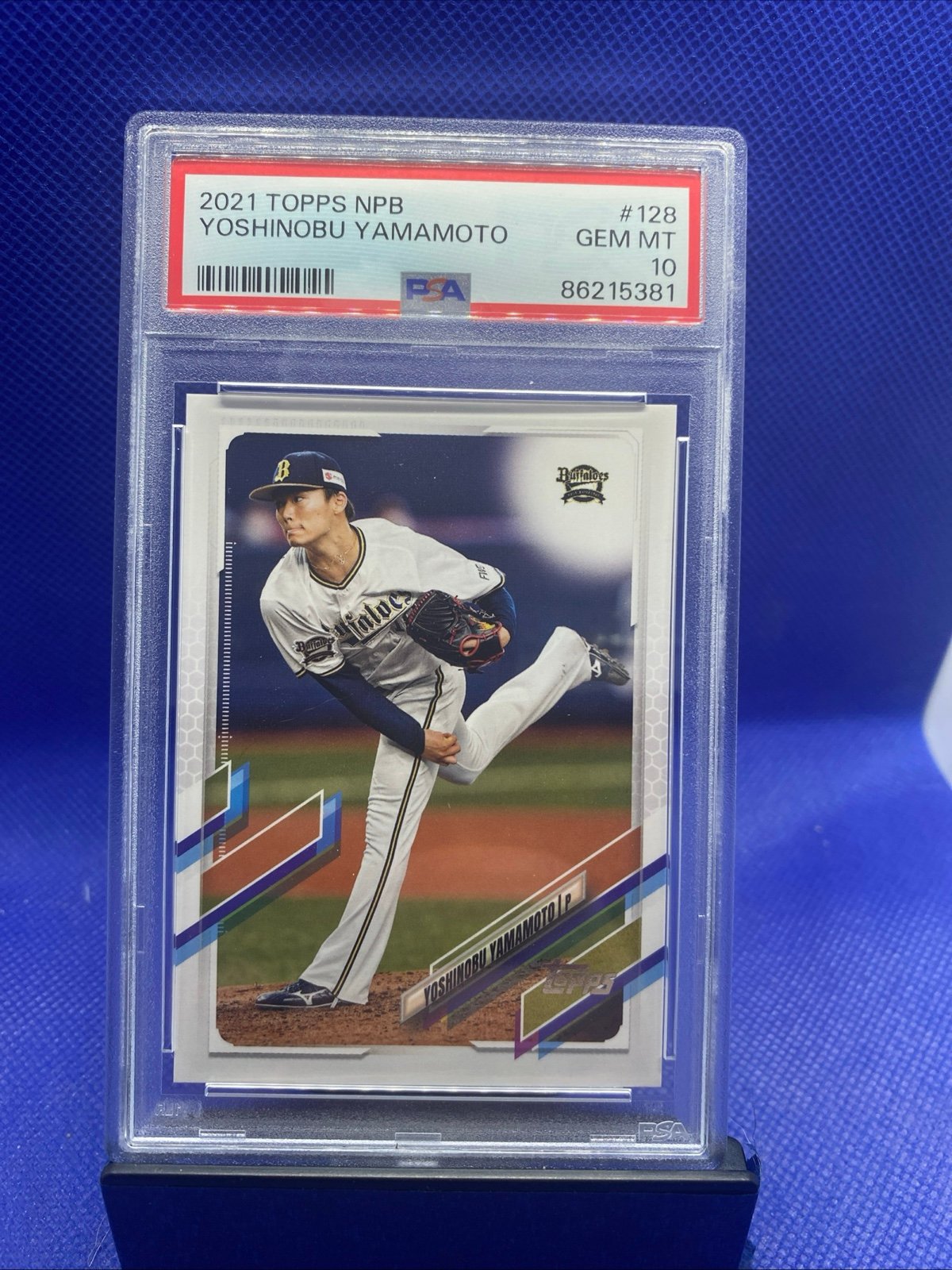 Yoshinobu Yamamoto - 2021 Topps Nippon NPB RC PSA 10 Gem Mint #128 Dodgers