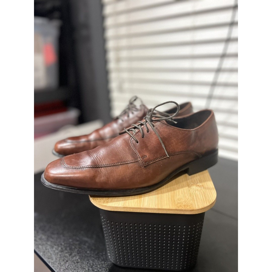 Santoni Made in Italy Brown Leather Shoes Size 9