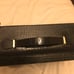 Estee Lauder crocodile print travel purse