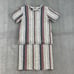 Ann Taylor 2 Piece Racer Stripe Fridge Short Sleeve Top and Pencil Skirt Size 6P