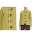 Caroline Rose Green Textured Cardigan Sweater Jacket Boho Size Small