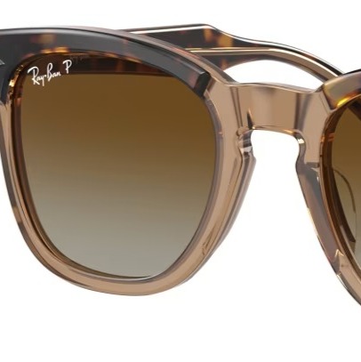 Ray-Ban Jr. RJ9098S Gradient Polarized Sunglasses for Kids - Polished Havana On
