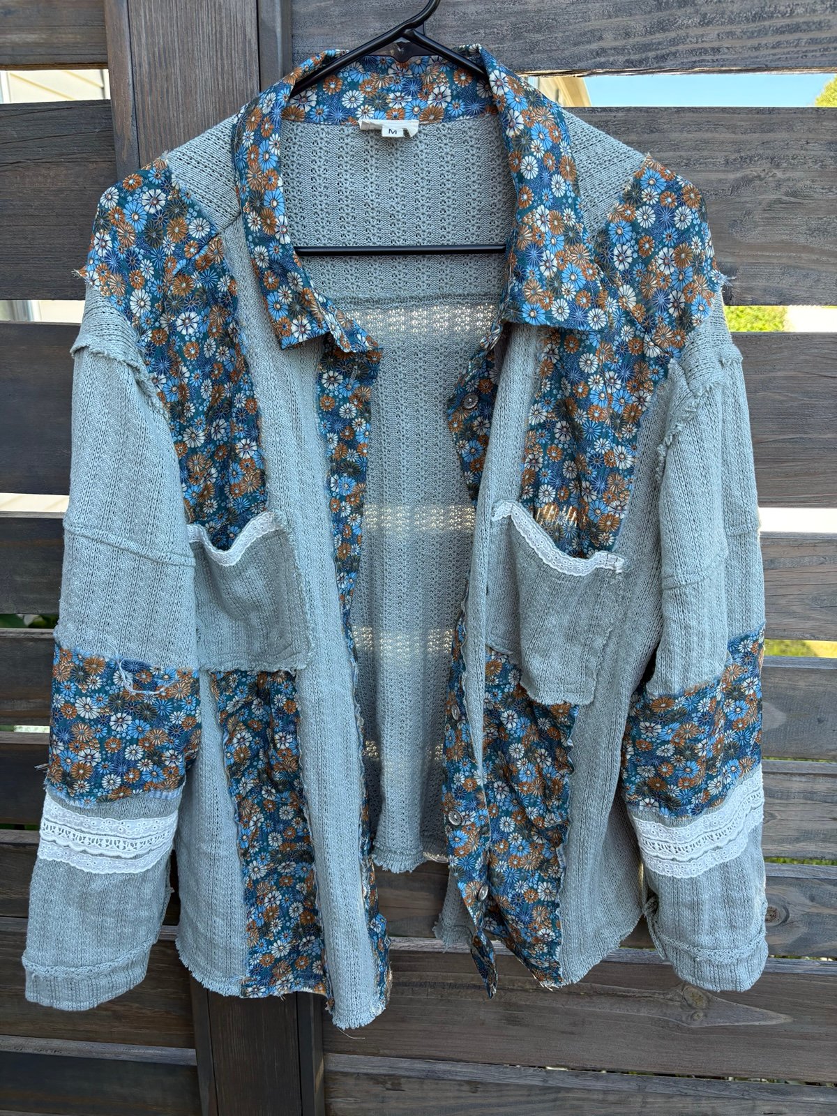 POL women’s jacket size medium dusty blue brand new without tags