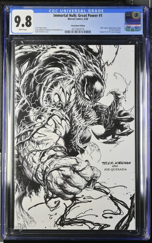 Immortal Hulk: Great Power #1 CGC 9.8 C2E2 Kirkham Sketch Cover