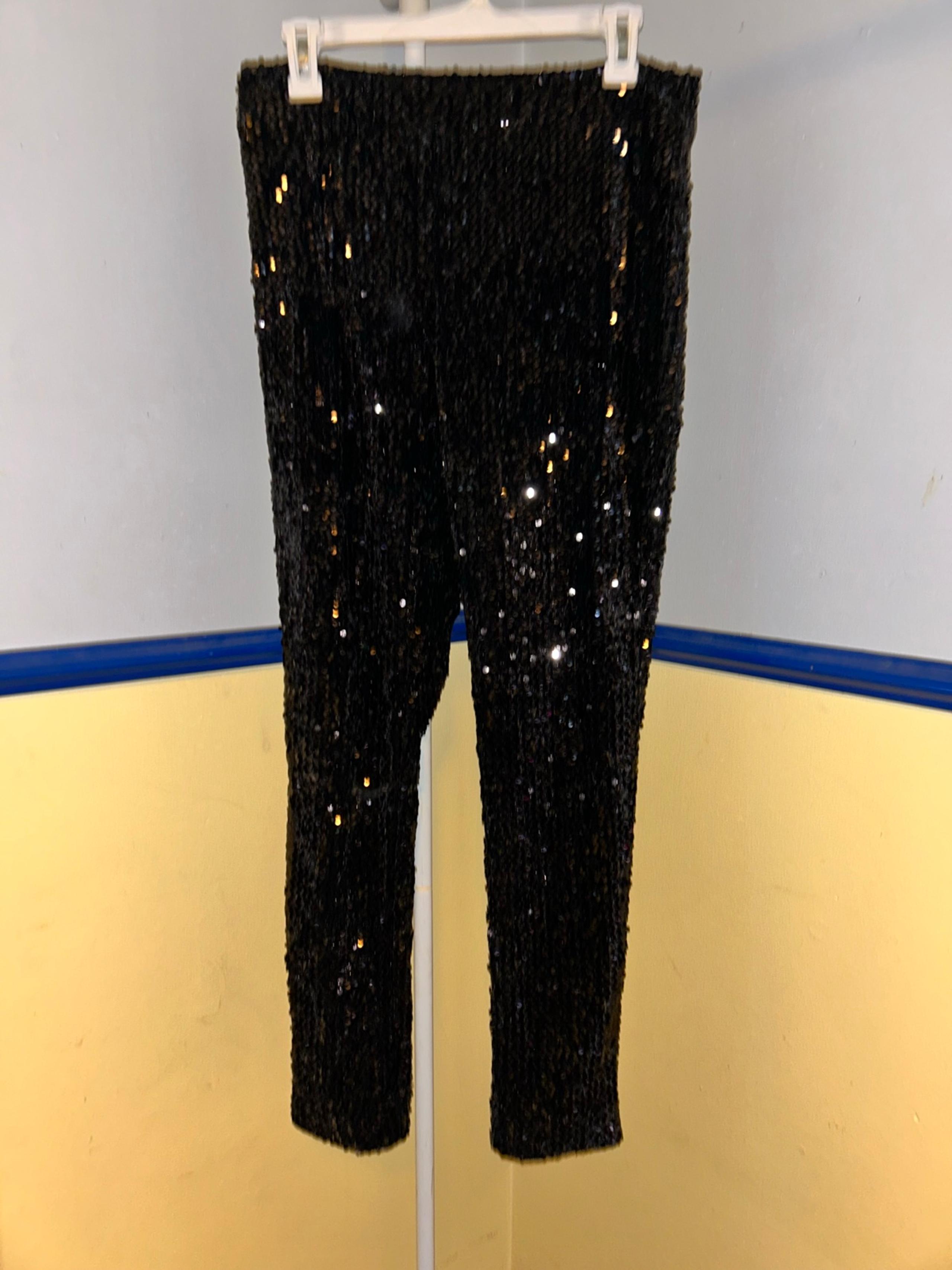 Honey Punch Women’s Large Black Sequin Pants