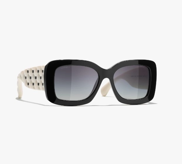 Authentic Chanel Acetate Quilted Square Sunglasses MSRP 600