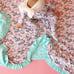 Posh Peanut x Hello Kitty Minky Ruffled Luxe Patoo 60x60