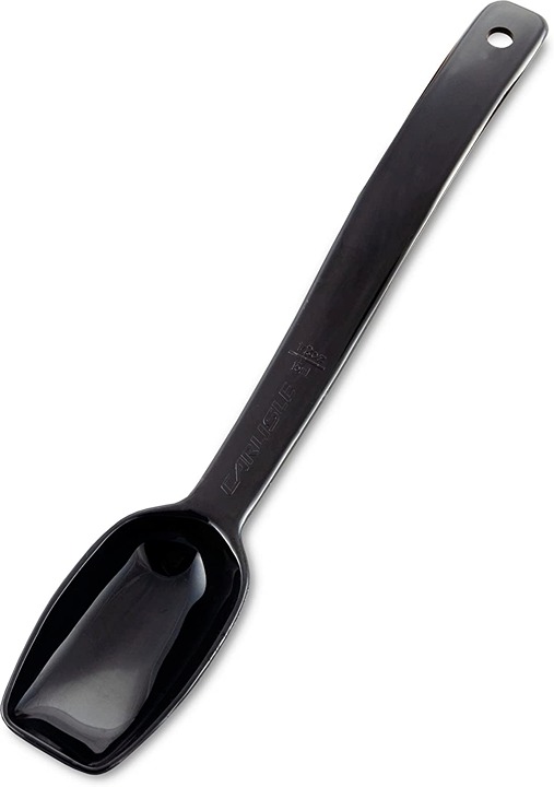 Solid Spoon Serving Utensils for Catering, Home, Restaurant, Plastic , Black
