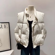 White Down Vest Casual