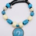 Vintage Tibetan Silver Faux Turquoise Ivory Howlite Ethic Tribal Style Necklace