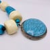 Vintage Tibetan Silver Faux Turquoise Ivory Howlite Ethic Tribal Style Necklace
