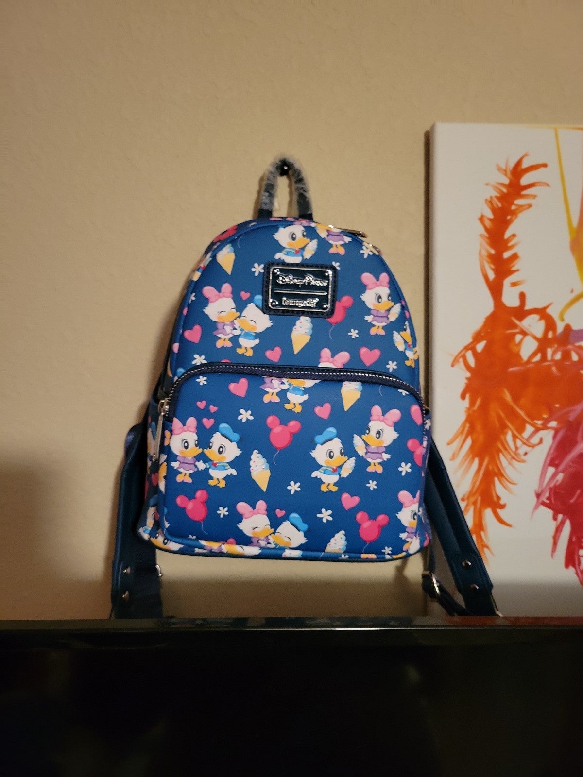 Disney Loungefly Donald and Daisy Duck Mini backpack
