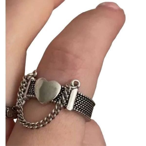 The Unchain My Heart Ring in antiqued Tibetan Silver 925