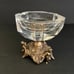 Vtg Set Mirror Tray Cigarette Lighter Ash Tray Clock Picture Frame Brass Bell