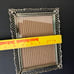 Vtg Set Mirror Tray Cigarette Lighter Ash Tray Clock Picture Frame Brass Bell