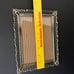 Vtg Set Mirror Tray Cigarette Lighter Ash Tray Clock Picture Frame Brass Bell