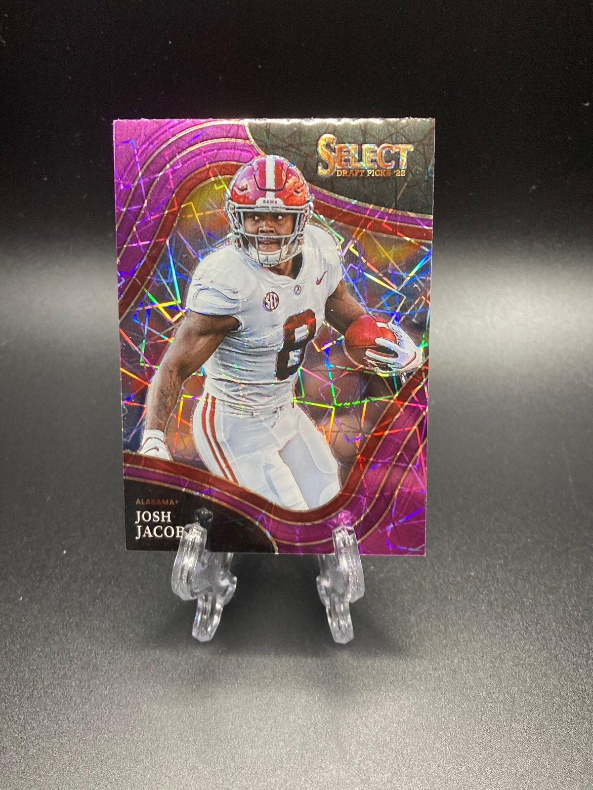 Josh Jacobs Purple/Red Lazer Select #179