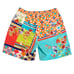 Johnny Was NWOT Mens Lucana Printed Swim Trunk Boho Sz S CSW0121 Elastic Waist