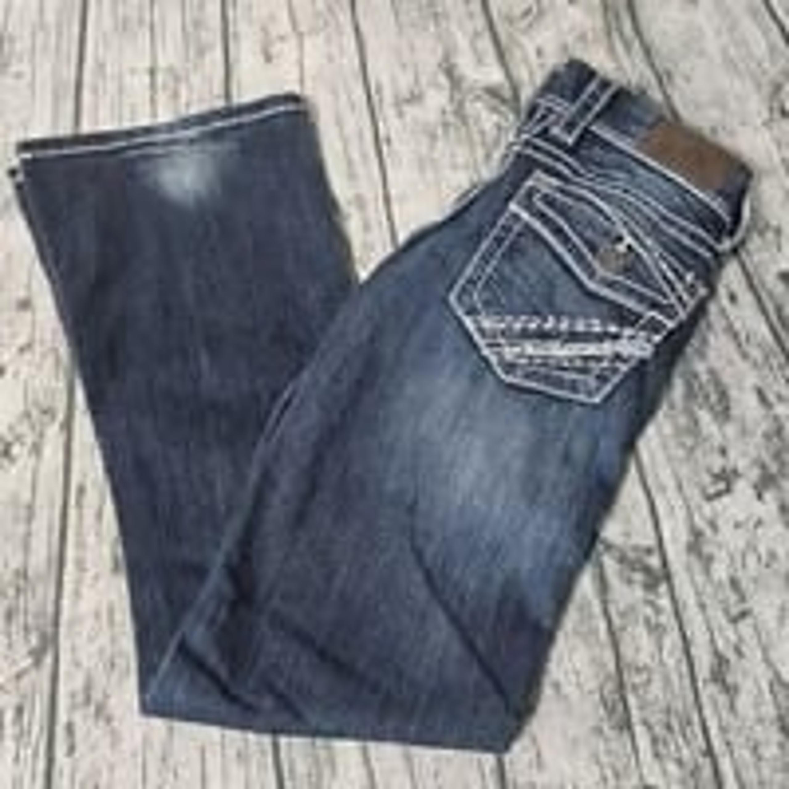 BKE Sabrina Womens 28 Stretch Jeans Distressed Flare 28X31  BKE Jeans Bootcut