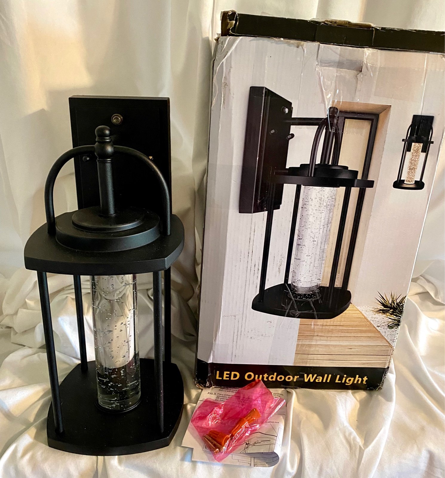 Exterior LED wall sconce/light fixture, never used