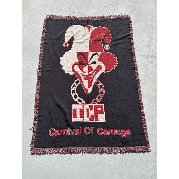 Insane Clown Posse Carnival Of Carnage Afghan Throw Blanket ICP Juggalo 64x44
