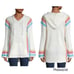 STELLAH Honeycomb Drawstring Hoodie in White